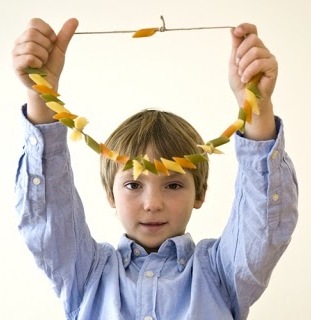 Making pasta jewelry is a super fun and creating learning idea for summer.